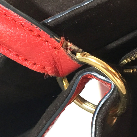 Louis Vuitton Monogram Implant Trocadero Bag Cerise Red - Picture 8 of 8